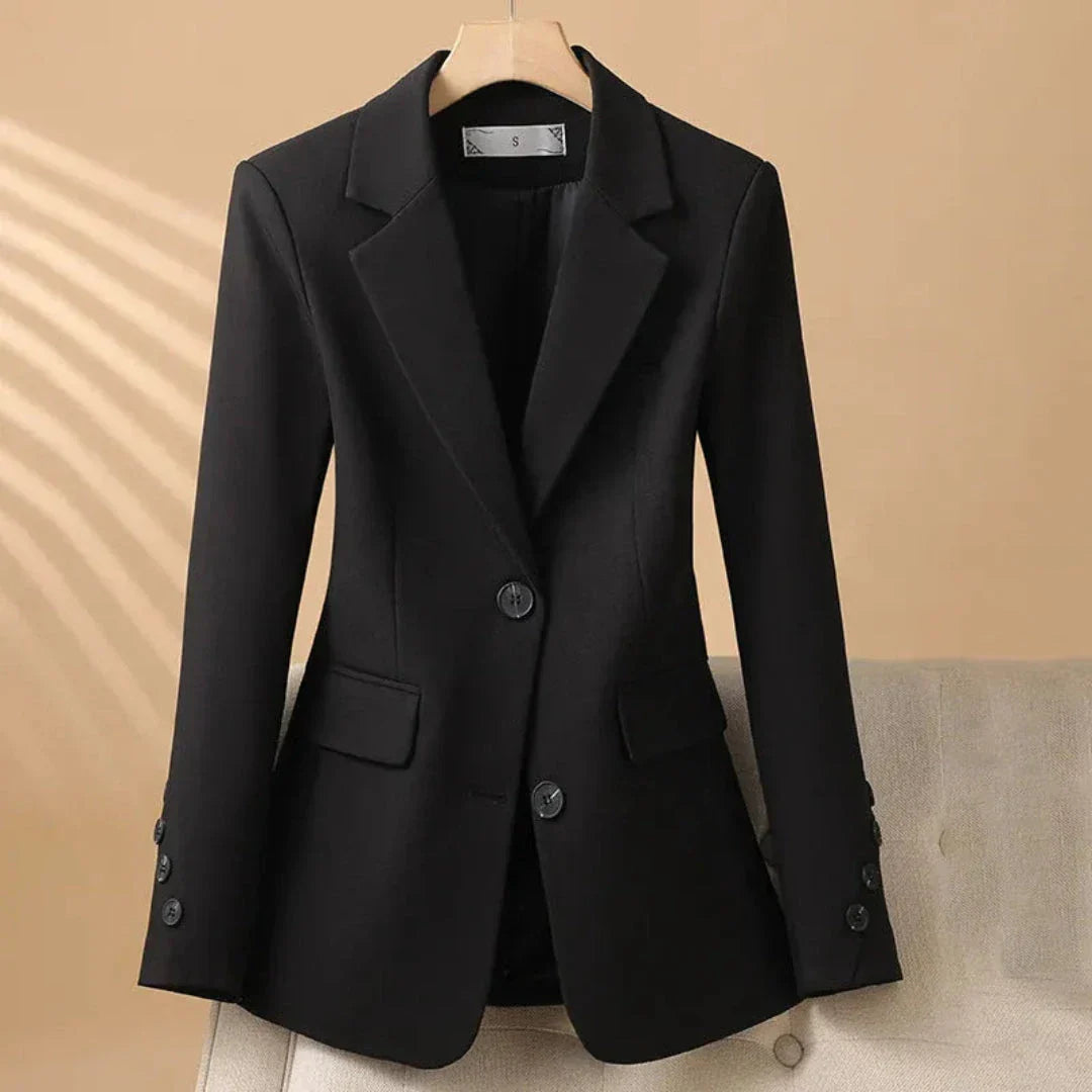 Amawinc Claire Veste Blazer Boutonnée Tailleur Ajusté Pour Femme Élégant Polyvalent