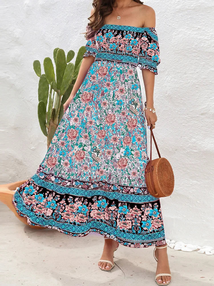 Sonnenkleid für Damen von Clarice mit Blumenmuster