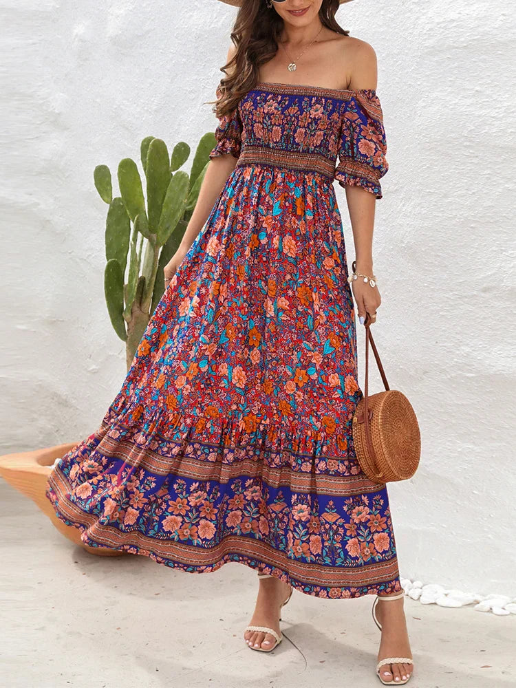 Sonnenkleid für Damen von Clarice mit Blumenmuster