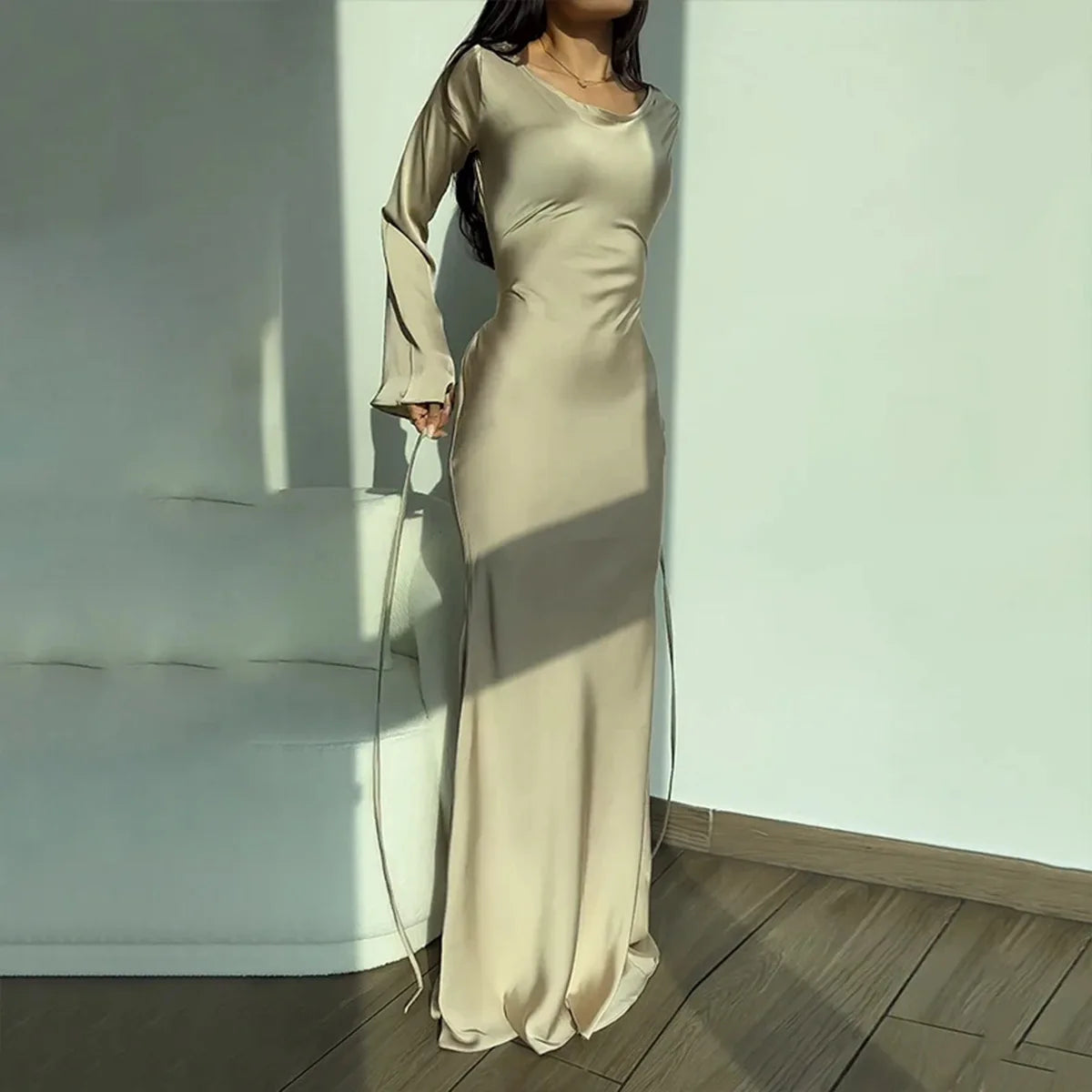 Elegantes Langarmkleid Clarissa