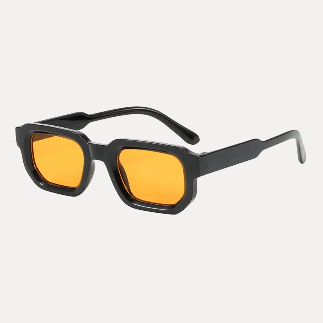 Lunettes De Soleil Rectangulaires Classiques Unisexe UV400 Protection Luxe Moderne Retro