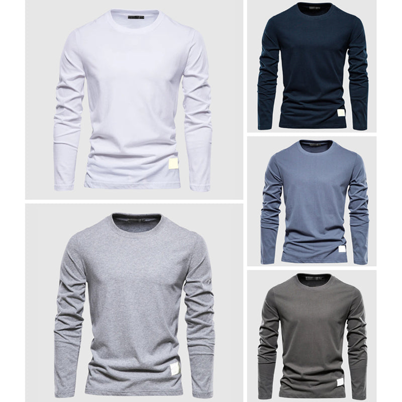 Chemise Cottone Classico en Coton Premium par Alessandro Veneti Manches Longues Taille Classique
