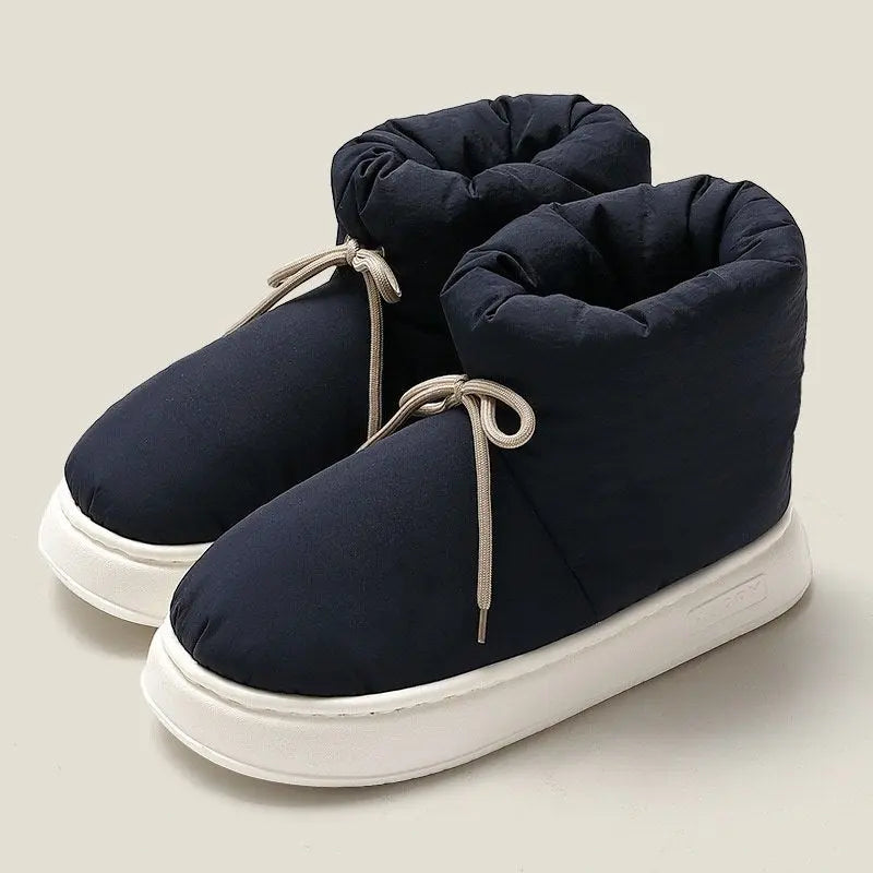 Chaussons Montants Pour Femme Chauds Et Confortables Avec Doublure En Fausse Laine Et Semelle EVA Léger