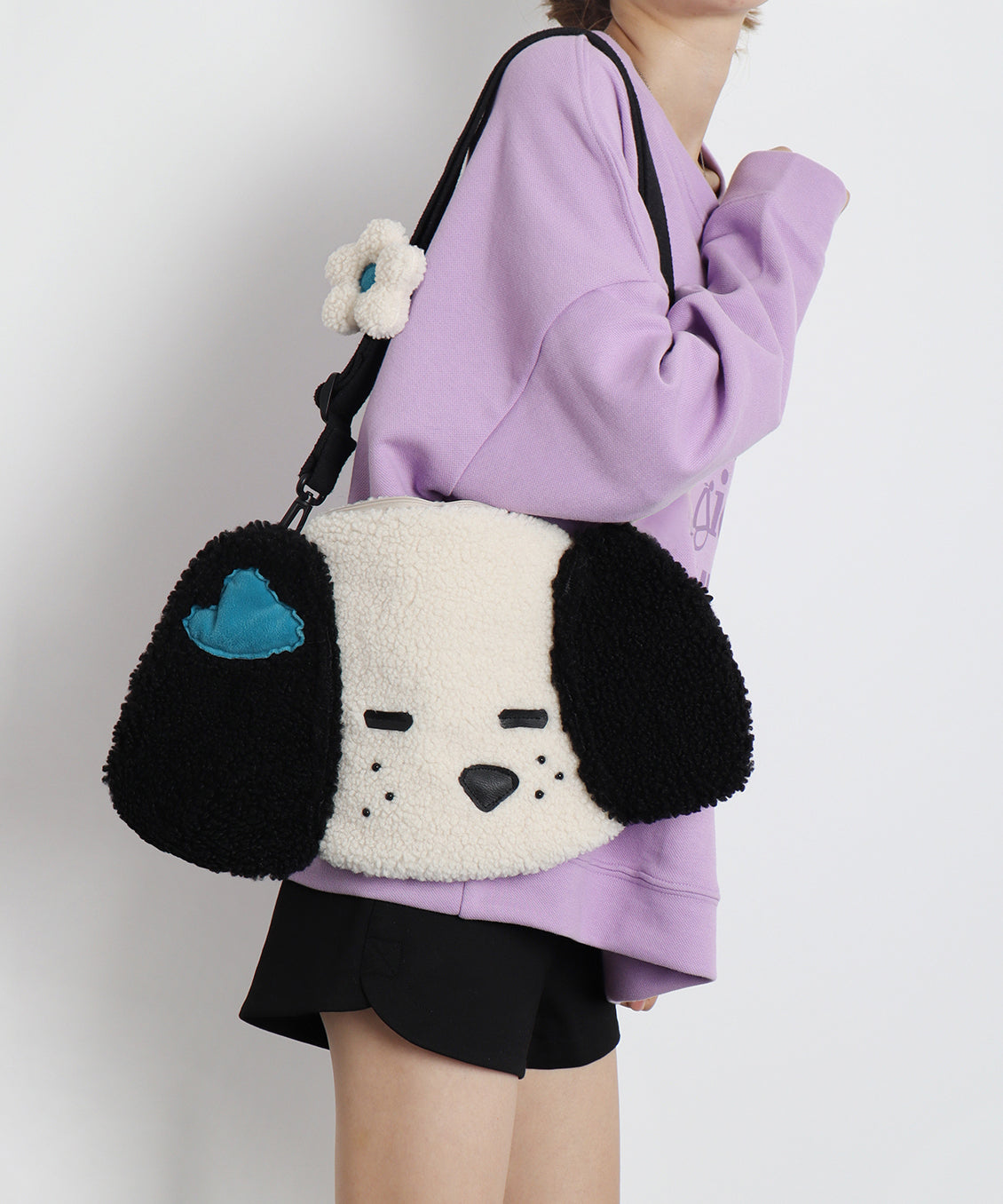 Sac à message en fourrure duveteuse Litter Gog mignon - Amawinc