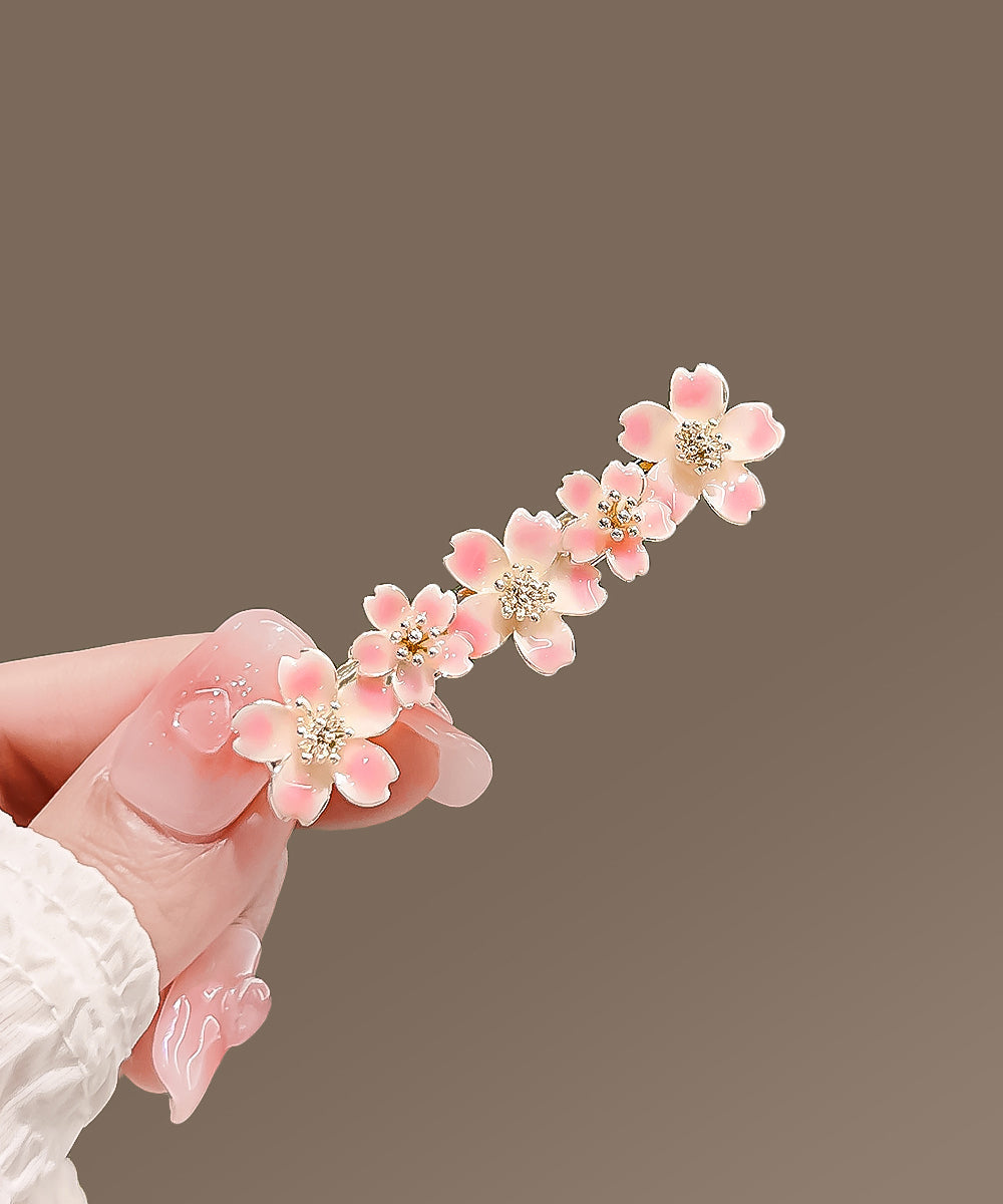 Jolie épingle à cheveux en alliage rose en forme de fleur de cerisier - Amawinc