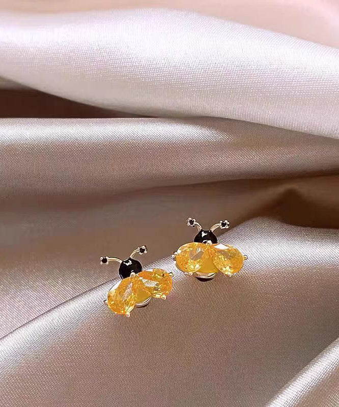 Boucles d'oreilles à tige en cristal et cuivre doré à faire soi-même - Amawinc