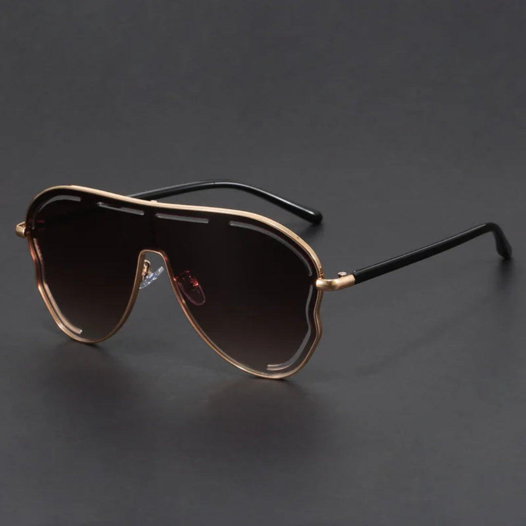 Lunettes Aviateur Damer En Métal Sculpté Verres Anti Reflet UV400 Protection Durable Et Résistantes Aux Chocs