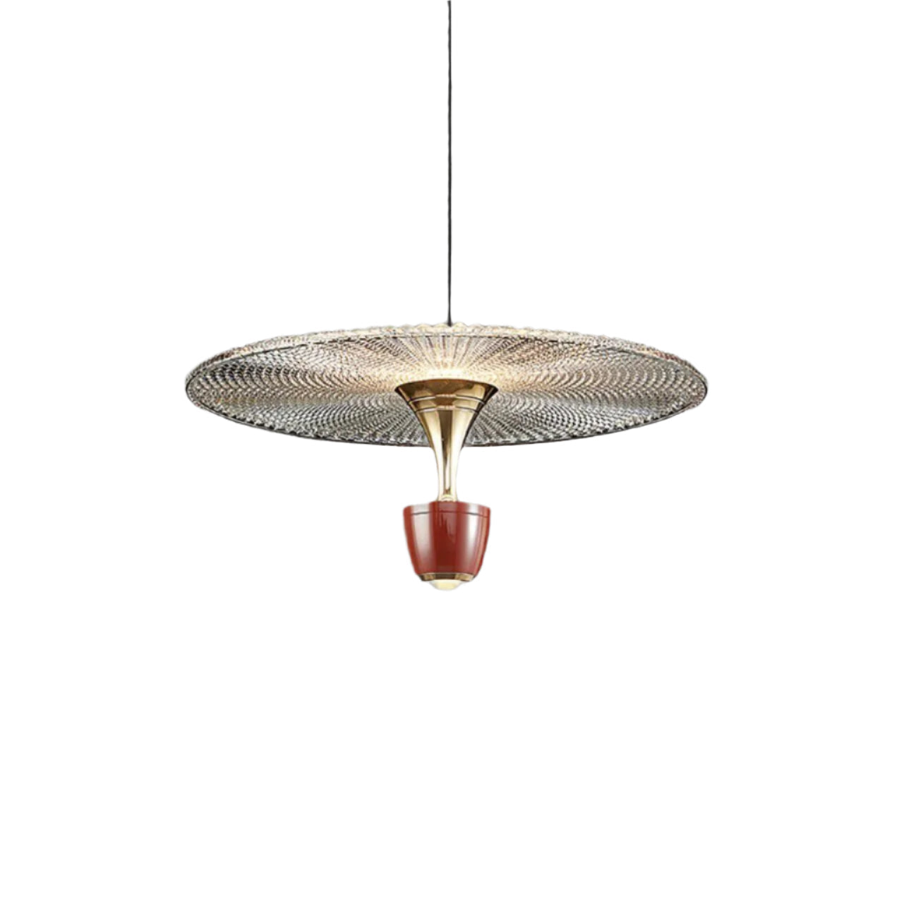 Moderne LED-Deckenleuchte, Scheibenform