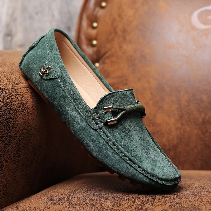 Mocassins Elias Prestige En Velours Semelle Antidérapante En Caoutchouc Design Minimaliste Léger Et Respirant