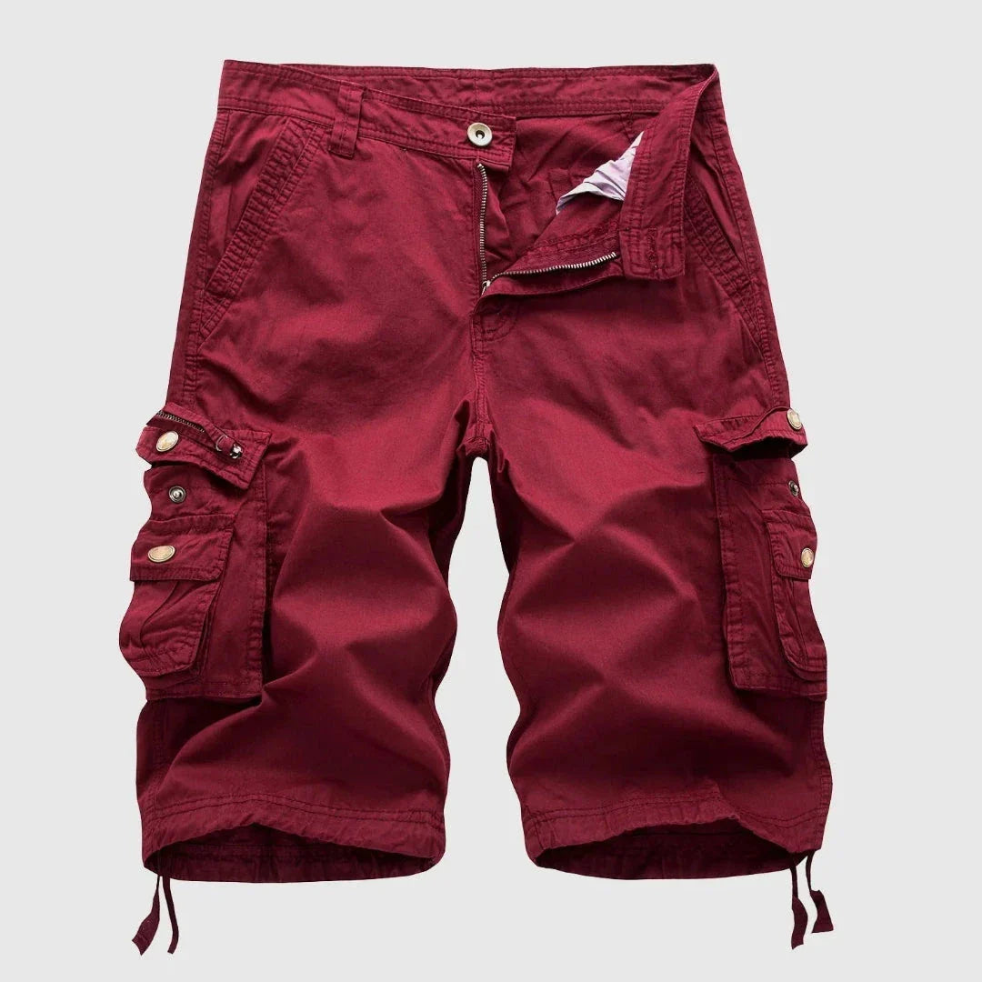 Shorts Cargo Homme Ernest À Poches Multiples En Coton Durable Et Respirant Coupe Décontractée Pour Aventure Estivale