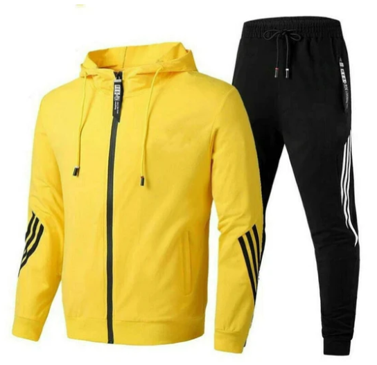 Ensemble Hoodie et Jogger Nathan Pour Hommes Amawinc Décontracté Moderne Athleisure Pour Vie Quotidienne