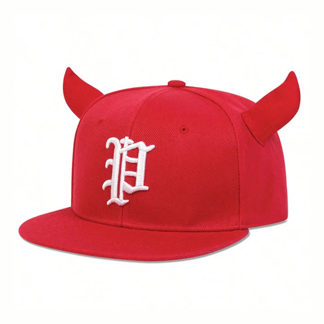 Casquette Snapback Philly À Cornes Avec Couronne Structurée Et Broderie Gothique Réglable