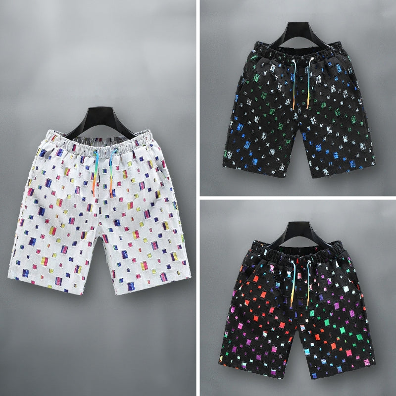 Felix Grant Shorts Denim Colorés En Coton À Coupe Frayée Effilochée Trois Coloris Disponibles