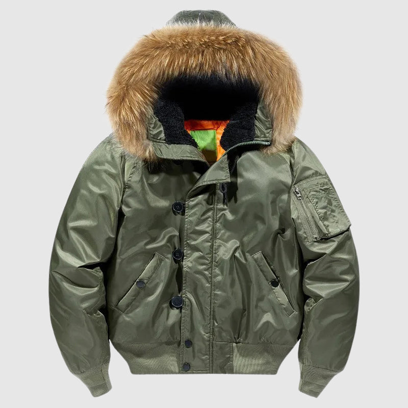 Veste Bomber Tactique Felix Grant Avec Doublure En Coton Et Capuche Pour Automne Hiver