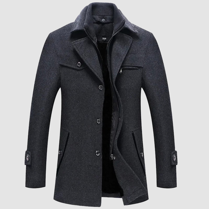 Manteau En Mélange De Laine Felix Grant Luxe Chic Et Durable Pour Automne Hiver Agréable À Porter