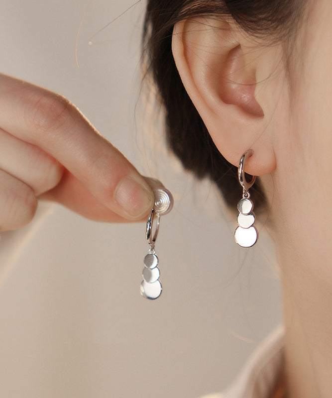 Boucles d'oreilles pendantes à pampilles en soie fine et cuivre surdoré - Amawinc