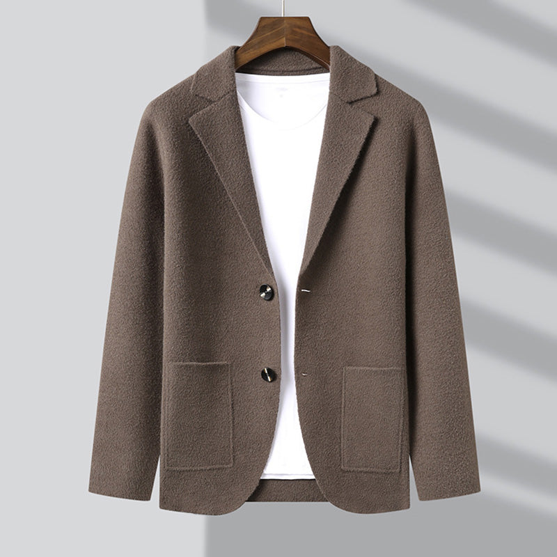 Cardigan Charme Classique François Blanchet Homme Pour Automne Chic Et Chaleureux