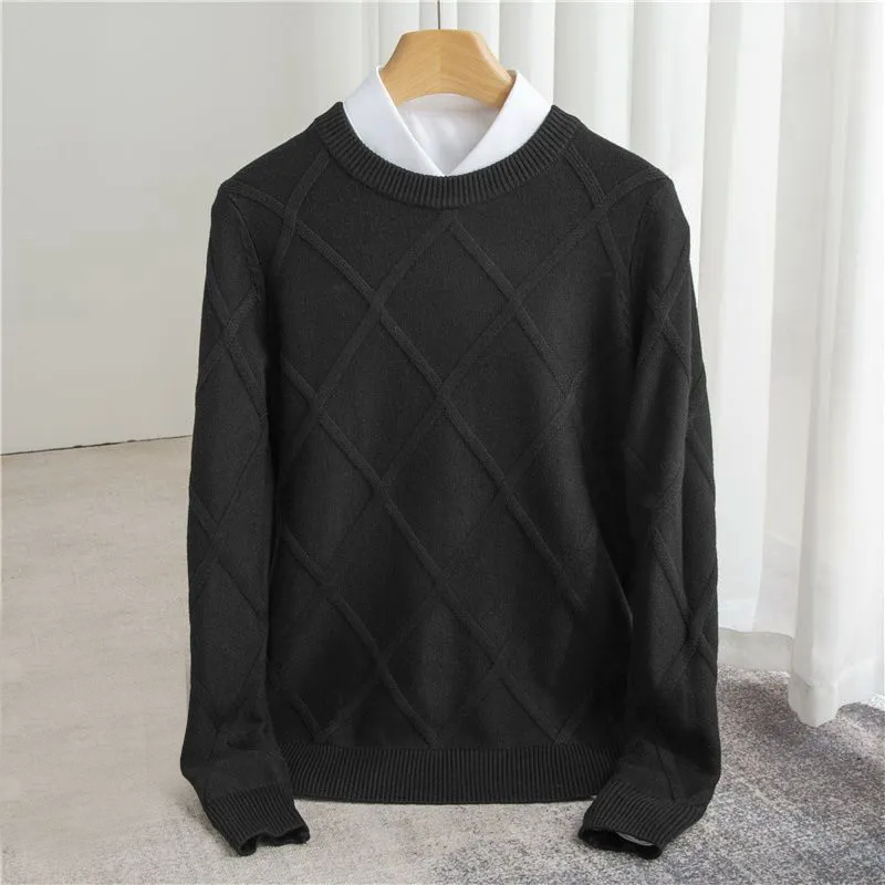 Pull En Cachemire Premium François Blanchet Motif Subtil Pour Un Look Sophistiqué Et Confortable