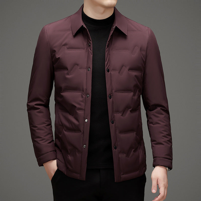 Veste Duvet Regal François Blanchet Chaude Et Élégante Col Revers Léger Design Minimaliste