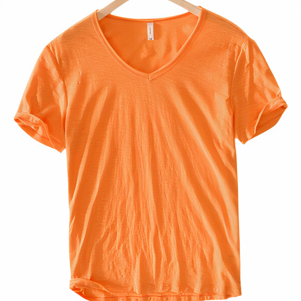 Baumwoll-Leinen T-Shirt für den Sommer - Geno
