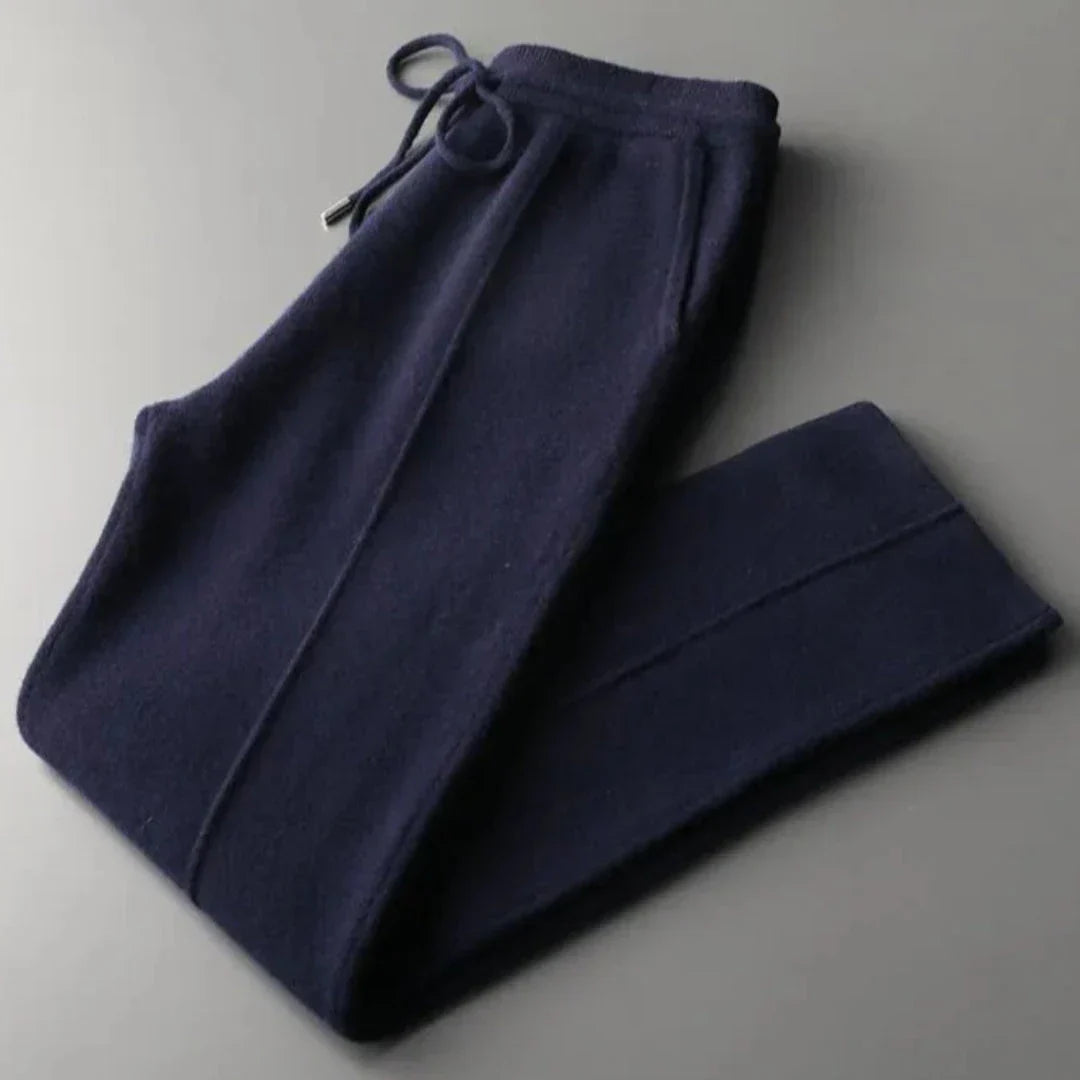 Gio Pantalon Décontracté En Laine Mérinos 100 Pour Cent Confort Léger Et Respirant Avec Coupe Fuselée Moderne