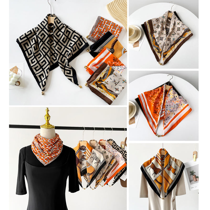 Foulard Gioia di Seta Par Sofia Amoretti Accessoire Éclatant Pour Toutes Occasions Et Tenues