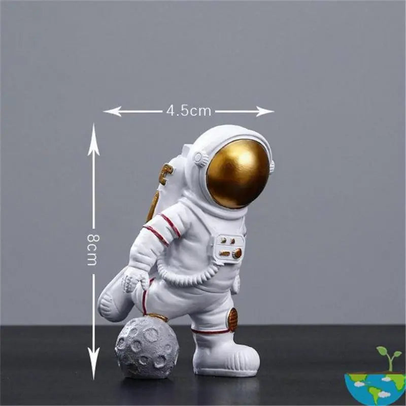 Figurine En Résine Astronaute Détaillée Avec Casque Et Équipement Réaliste Pour Collectionneur