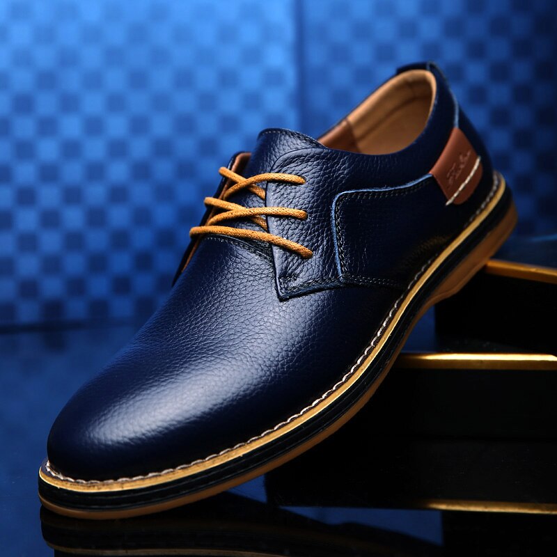 Edle Herren Oxfords aus Leder in verschiedenen Farben
