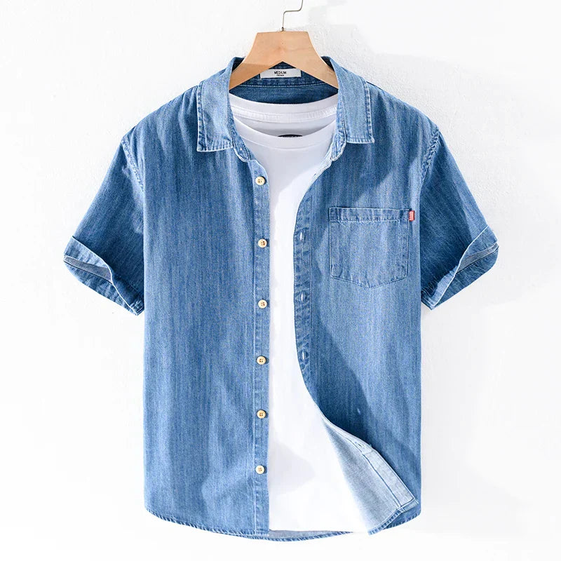 Baumwoll-Denimhemd für Herren von Alessandro