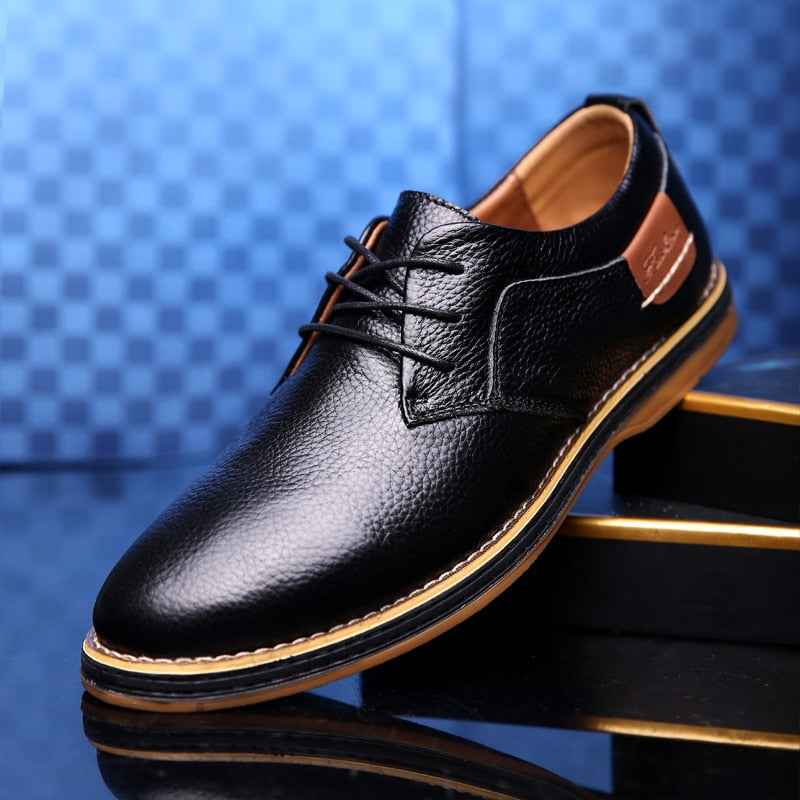 Edle Herren Oxfords aus Leder in verschiedenen Farben