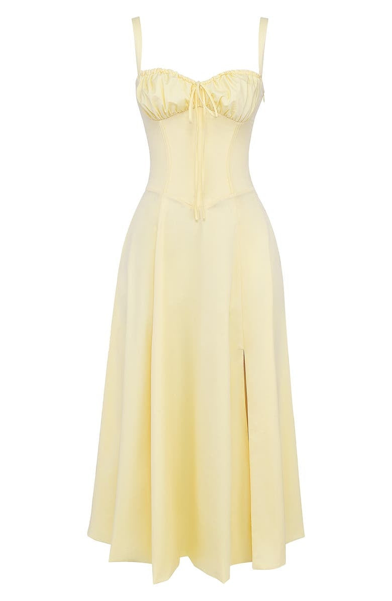 Robe Midi Femme Florale Imprimé Encolure En Cœur Et Coupe Aline Pour Été Et Fêtes