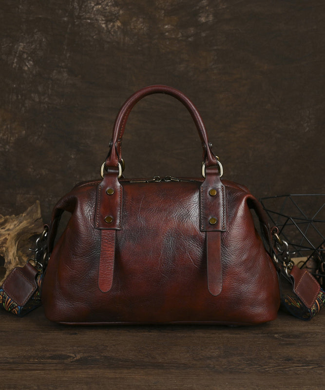 Sac fourre-tout vintage en cuir de veau de grande capacité, fait main, style café - Amawinc