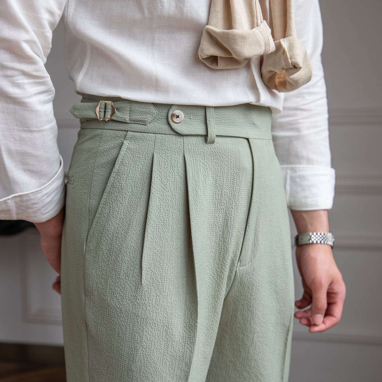 Connor Pantalon À Plis Sur Mesure Pour Homme Amawinc Élégant Idéal Bureau Et Vie Quotidienne