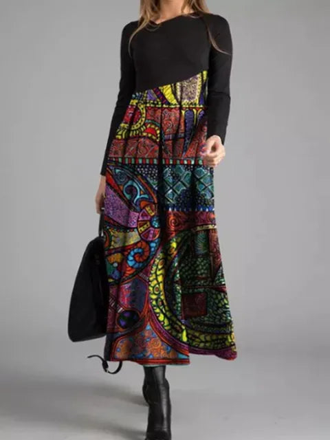 Elegantes Jeanette® Retrokleid im Vintage-Stil mit Muster