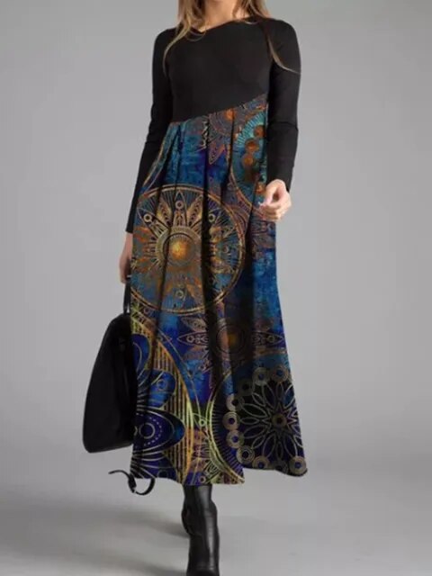 Elegantes Jeanette® Retrokleid im Vintage-Stil mit Muster