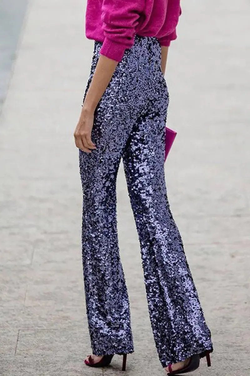 Pantalon Taille Haute Évasé Pour Femmes Élégant Et Polyvalent Idéal Pour Soirées