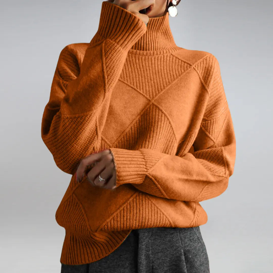 Pull Col Roulé Femme Oversize Confortable Et Chic Pour Automne Hiver Idéal Pour Style Décontracté Quotidien Polyvalent