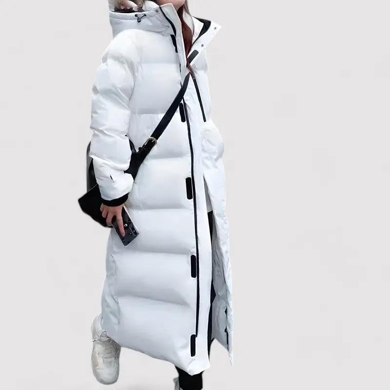 Parka Puffer À Capuche Pour Femme Imperméable Et Chaude Longue Pour Une Protection Totale