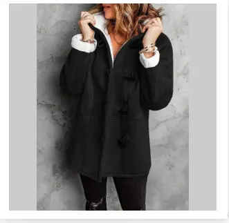 Manteau Hiver Pour Femme Capuche Avec Boutons Toggles Confort Et Style Classique Pour Temps Froid