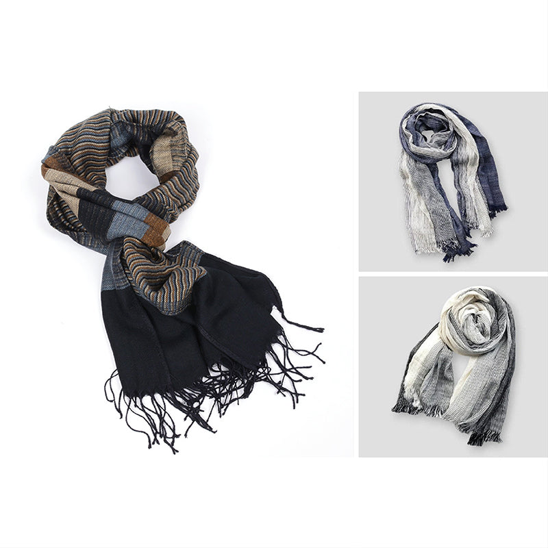 Écharpe Il Vento Di Moda Par Lorenzo Vitali En Couleurs Sophistiquées Et Motifs Subtils Pour L Hiver