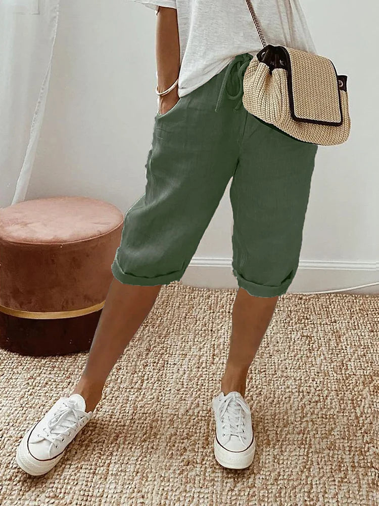 Zosha Damen-Premiumhose mit Kordelzug