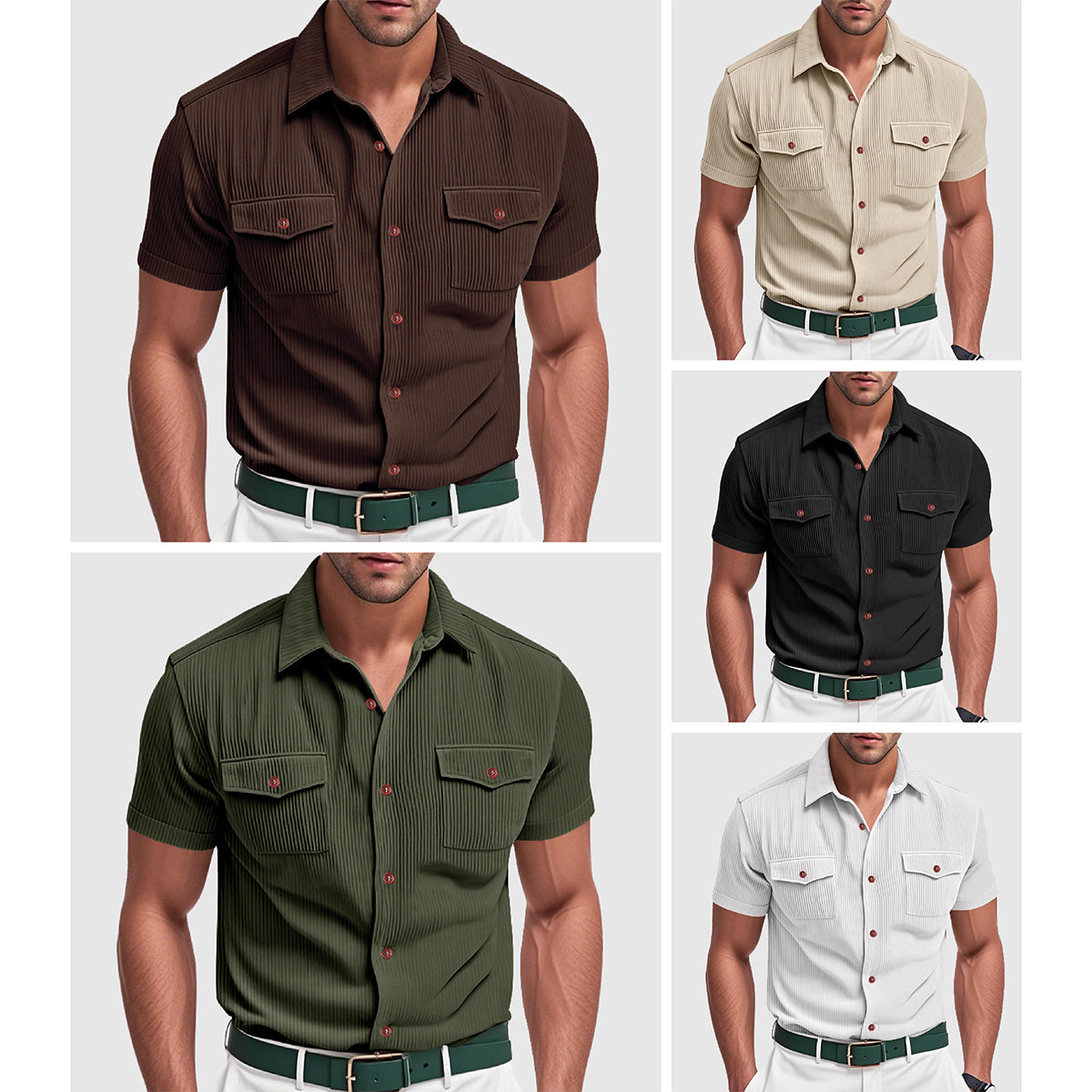 Chemise Urbaine L'Avventura de Lorenzo Vitali par Amawinc en Mélange Poly Premium pour Homme
