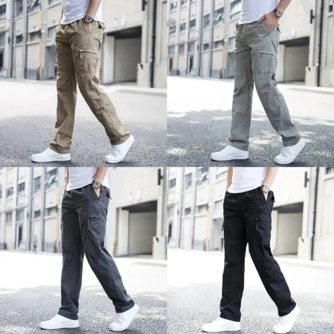 Pantalon Cargo Landon Amawinc Coton Biologique Stretch Quatre Directions Décontracté Pour Aventures Extérieures