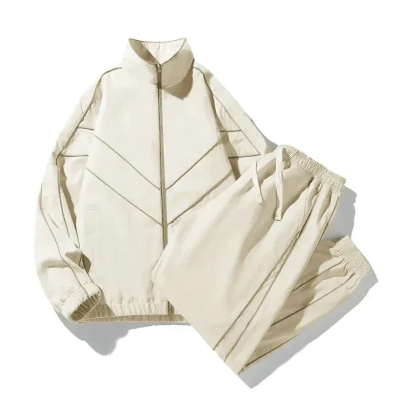 Ensemble Deux Pièces Lawson Sport Confort Moderne Veste Zippée Col Montant Pantalon À Cordons