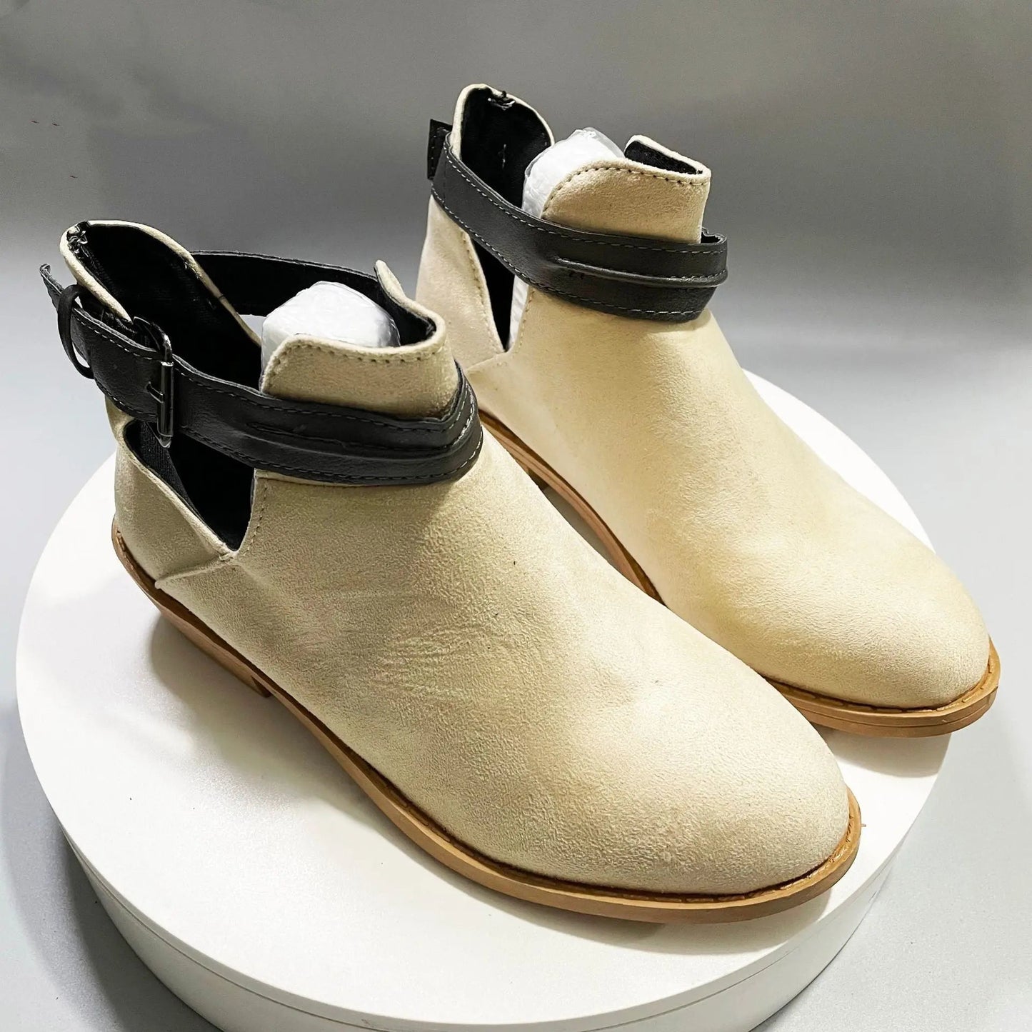 Bottines À Motif Léopard Pour Femmes Avec Profil En V Et Talon Bloc Robuste Pour Confort Et Style Quotidien