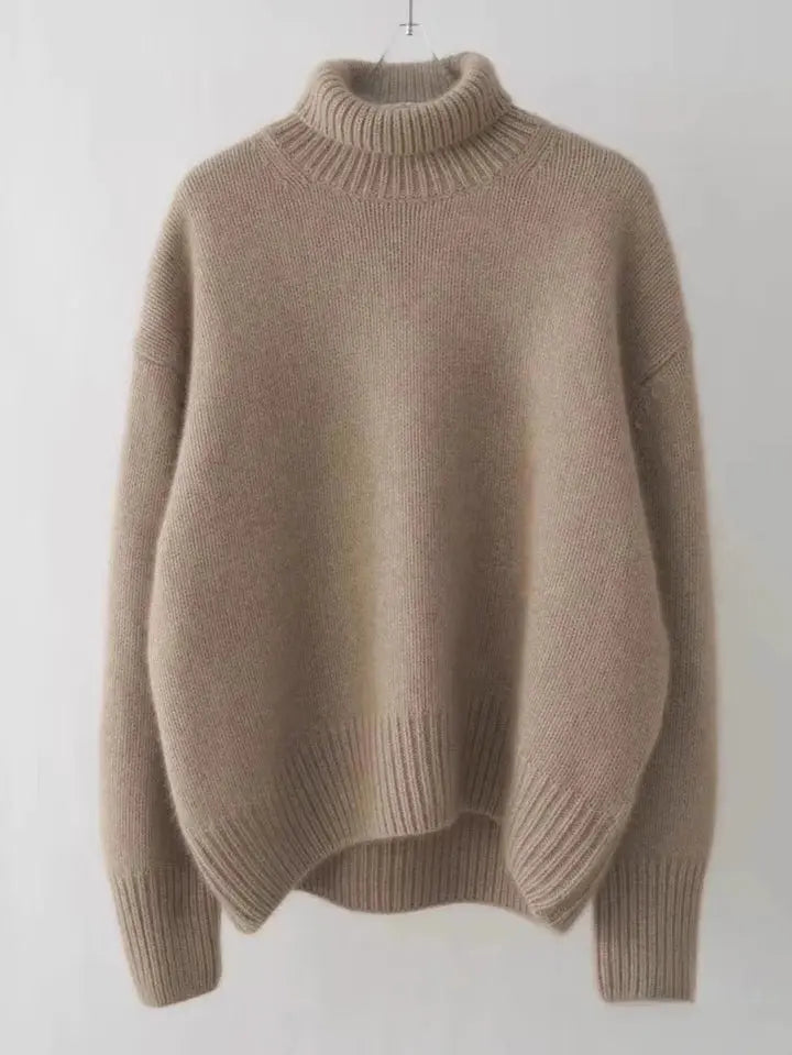 Amawinc Pull Col Roulé Femme En Laine Fine Confortable Et Léger Pour Automne Hiver