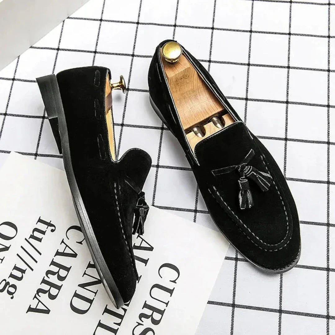 Lim Mocassins En Daim À Glands Sans Lacets Pour Hommes Chaussures Habillées Confortables Et Polyvalentes