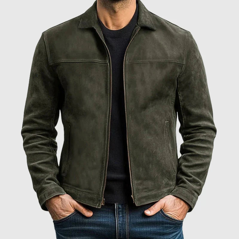 Veste Lorenzo Vitali Il Cavaliere Nero Pour Homme Moderne Avec Zip Complet Et Détails Raffinés