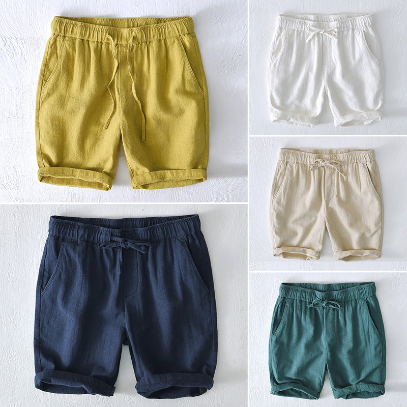 Shorts En Lin Ocean Breeze De Lorenzo Vitali Respirants Et Léger Pour Été Chaud Confortables