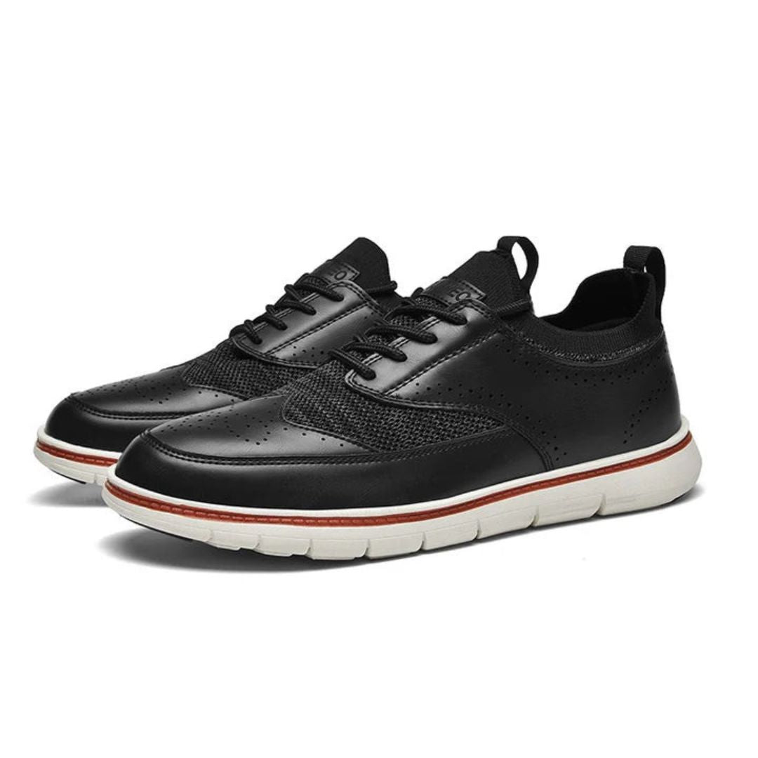 Baskets Luca Classiques En Cuir Pour Homme Avec Tige Microfibre Respirante Semelle EVA Confort Semelle Extérieure En Caoutchouc Durable